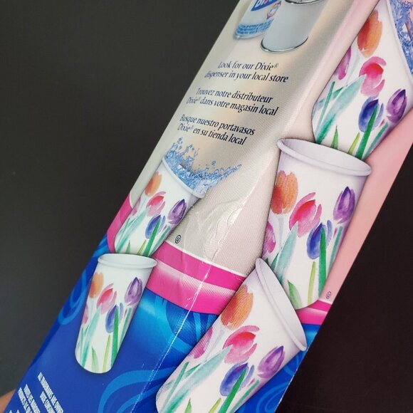 Dixie 3oz Bath Cups Rosy Watercolors 2011 Movie Prop Open Box Used (68 of 100) - Picture 7 of 7